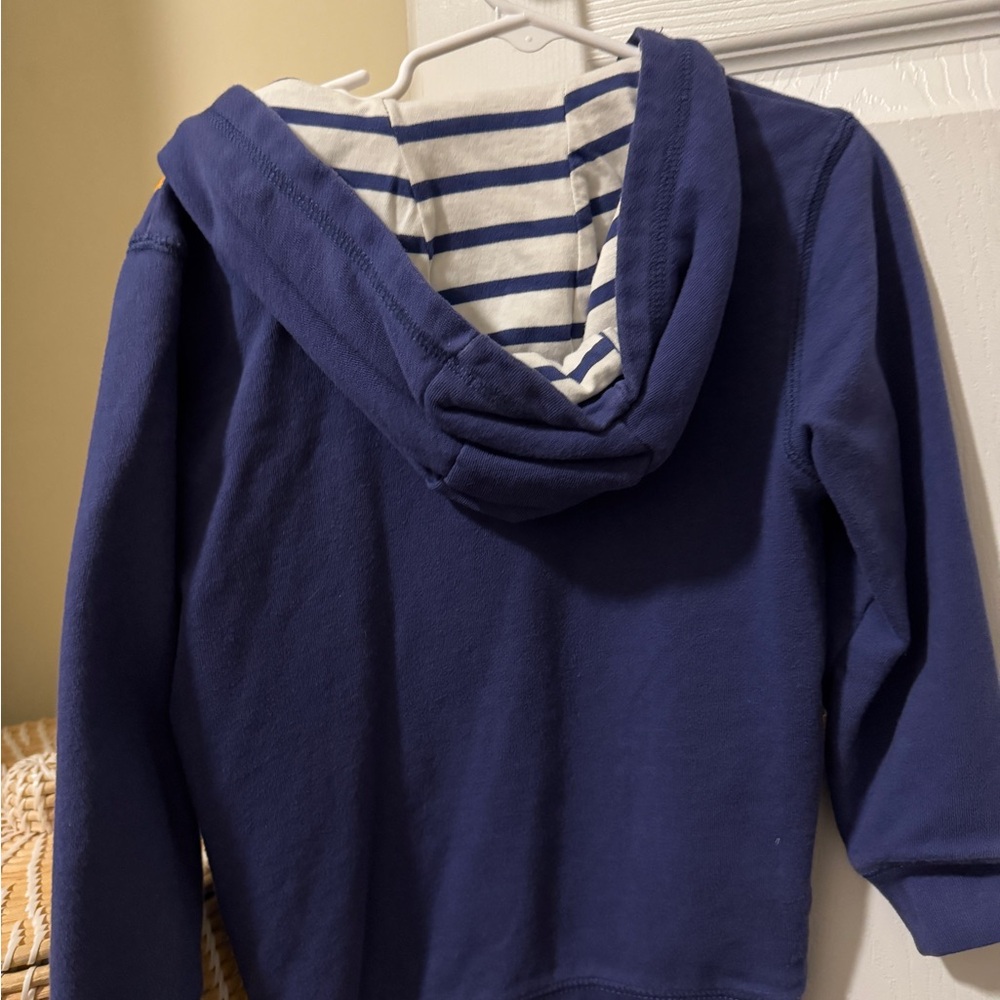 Mini Boden Giraffe Zip-up Hoodie